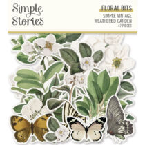 Simple Stories -  Weathered Garden Floral Bits & Pieces
