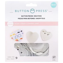 We R Memory Keepers - Button Press Heart Buttons (30 Pieces) We R Memory Keepers - Button Press Heart Buttons (30 Pieces)