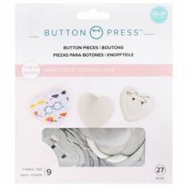 We R Memory Keepers - Button Press Heart Button Kit (30 Pieces)