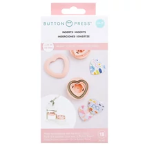 We R Memory Keepers - Button Press Heart Insert (18 pieces) We R Memory Keepers - Button Press Heart Insert (18 pieces)