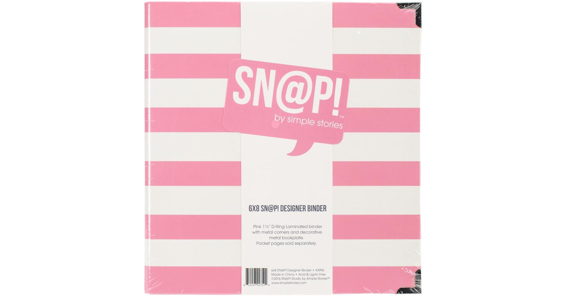 10-Pack Insta Pocket Pages for 6 by 8-Inch Binders with 2 by 2-Inch Pockets Simple Stories Snatp