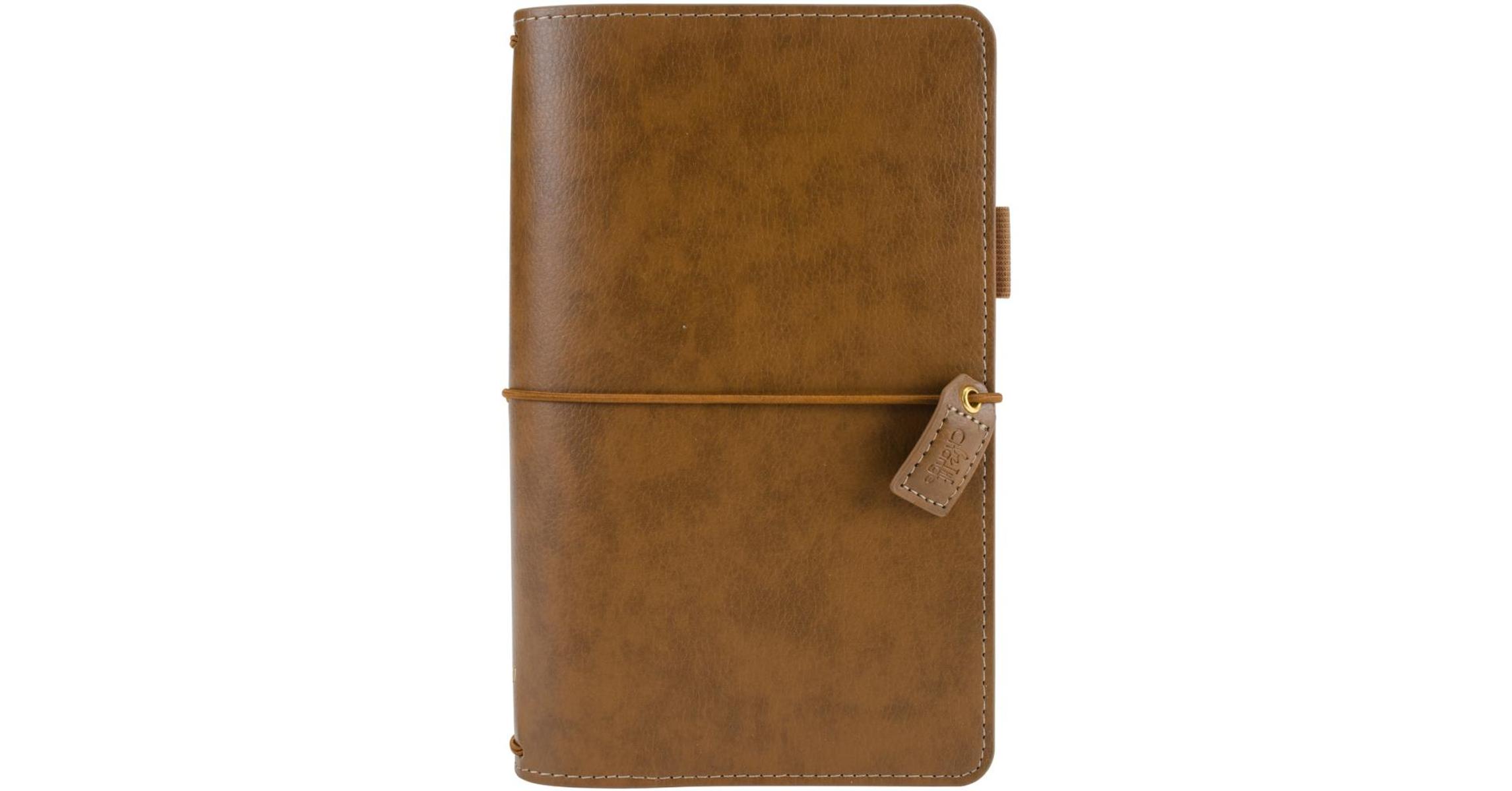 Websters Pages Color Crush Faux Leather Travelers Planner Walnut Pink And Paper Scrapbooking Shop