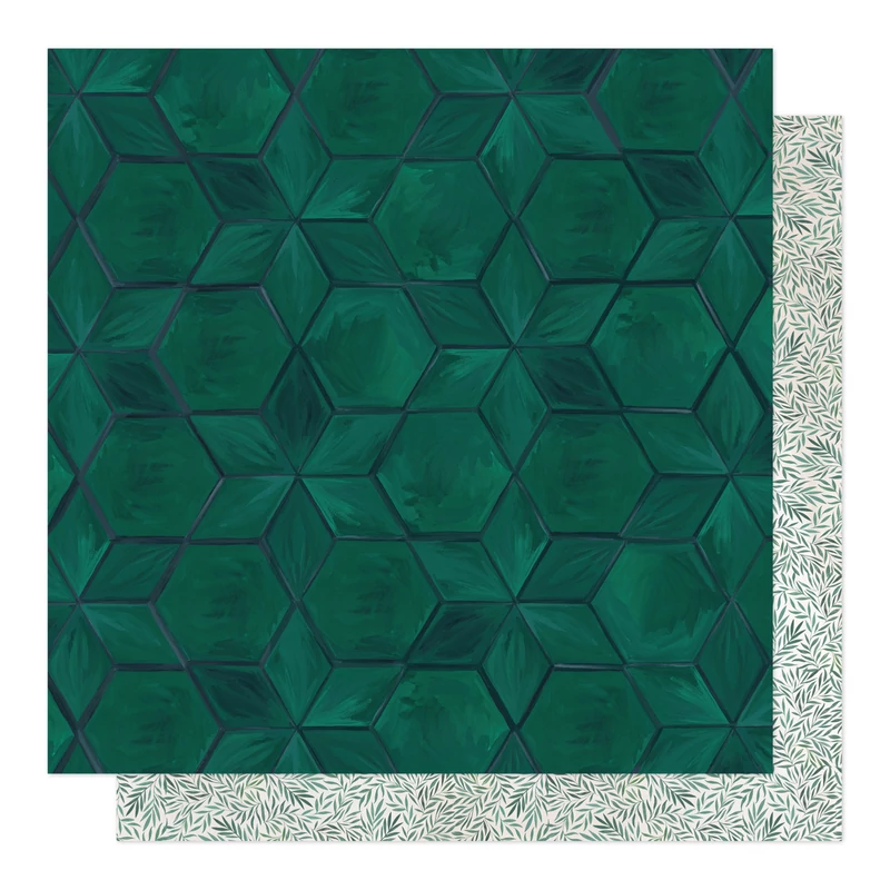 American Crafts - 1Canoe2 - Willow 12x12 Patterned Paper - Rest Easy