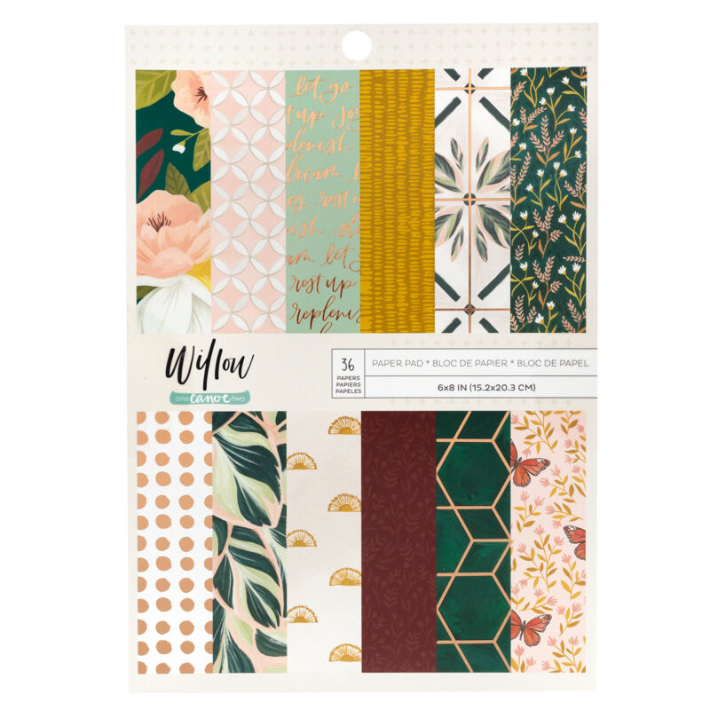 American Crafts - 1Canoe2 - Willow 6x8 Paper Pad (36 Sheets)
