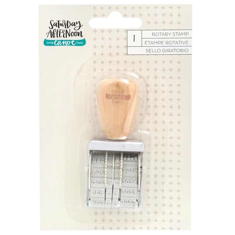 American Crafts - 1Canoe2 Saturday Afternoon Rotary Date Stamp