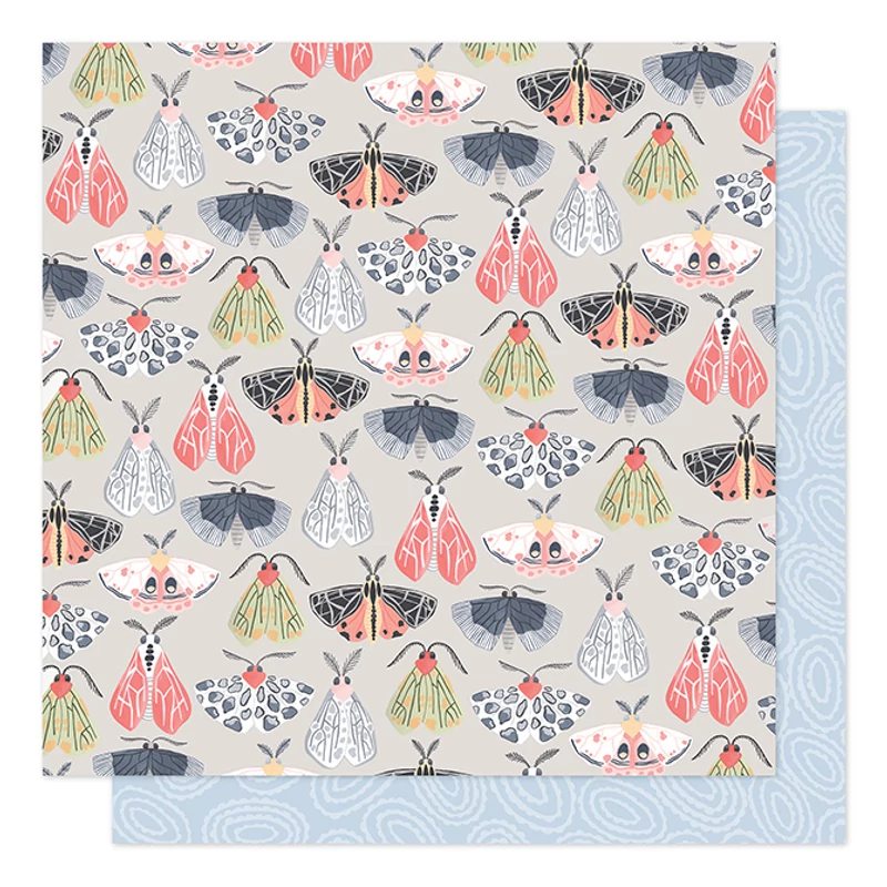 1Canoe2 - Twilight 12x12 Patterned Paper -  Flight of Moths