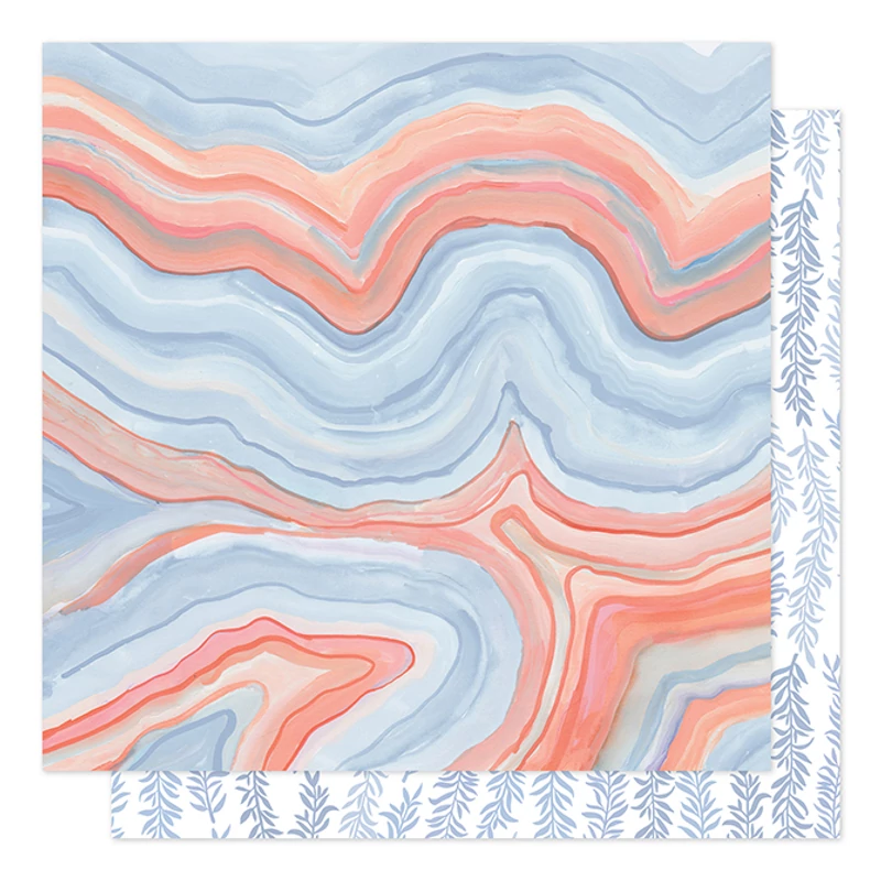 1Canoe2 - Twilight 12x12 Patterned Paper -  Twilight Marble