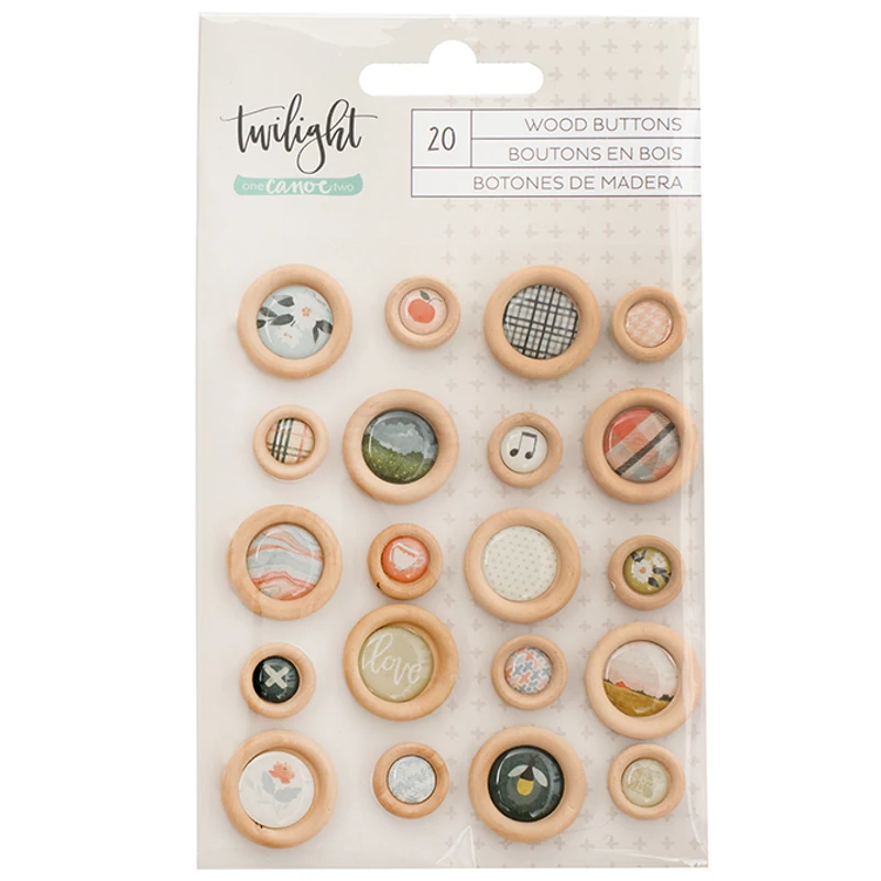 1Canoe2 - Twilight Epoxy Wood Buttons