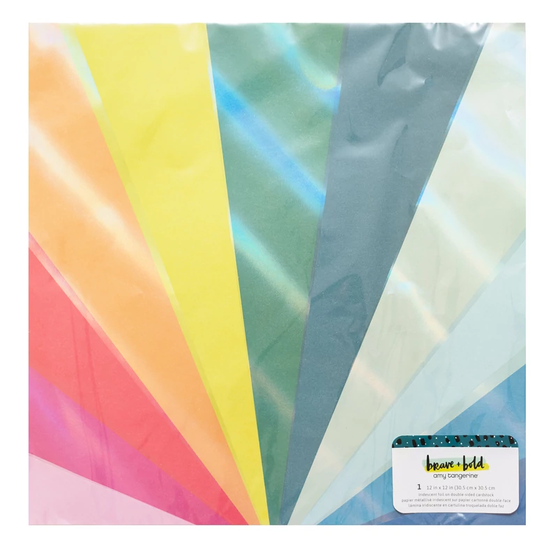 American Crafts - Amy Tangerine - Brave and Bold 12x12 Specialty Paper