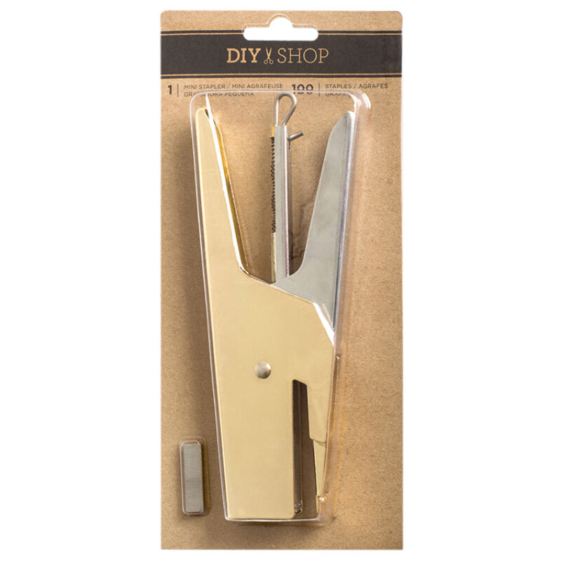 American Crafts - DIY Shop 3 Mini Stapler - Gold