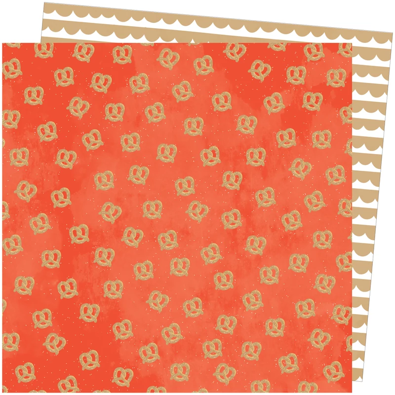 American Crafts - Amy Tangerine - Slice of Life 12x12 Paper - In a Twist