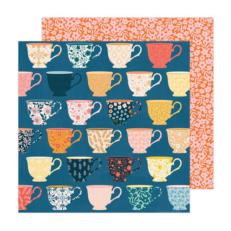 American Crafts - Paige Evans - Bungalow Lane 12x12 Paper 6 