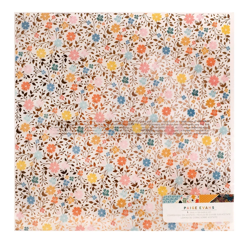 American Crafts - Paige Evans - Bungalow Lane 12x12 Specialty Acetate Paper