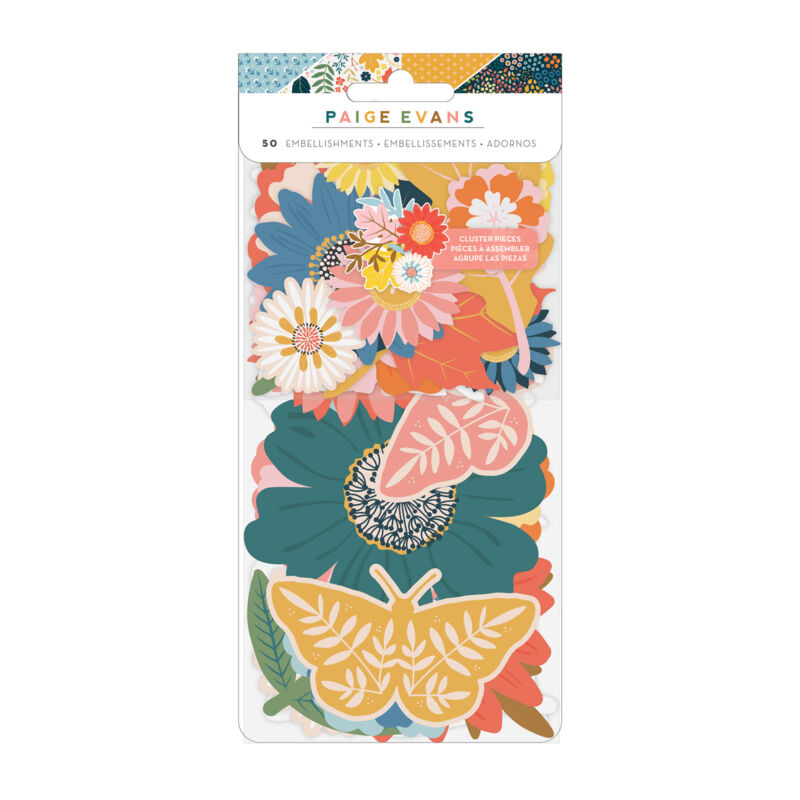 American Crafts - Paige Evans - Bungalow Lane Floral Ephemera (50 Piece)