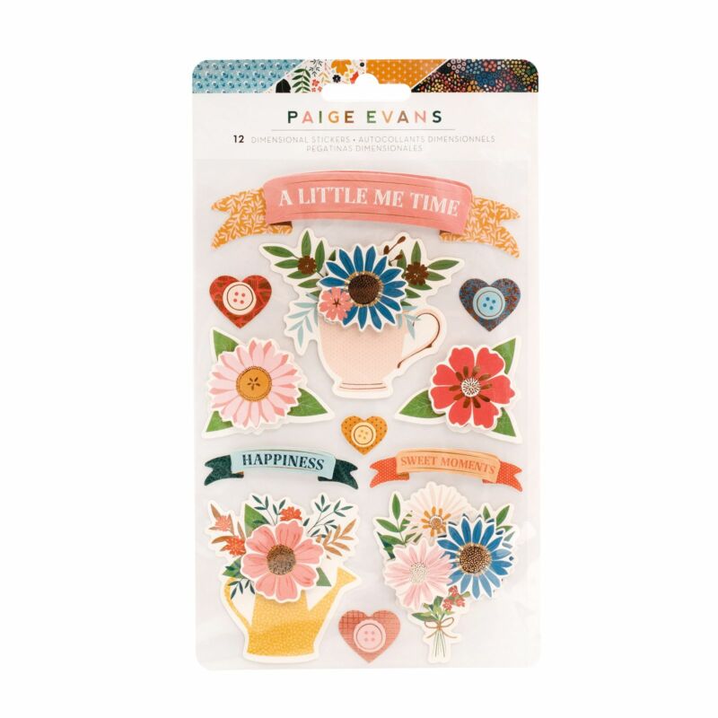 American Crafts - Paige Evans - Bungalow Lane Banners Layered Stickers (12 Piece)