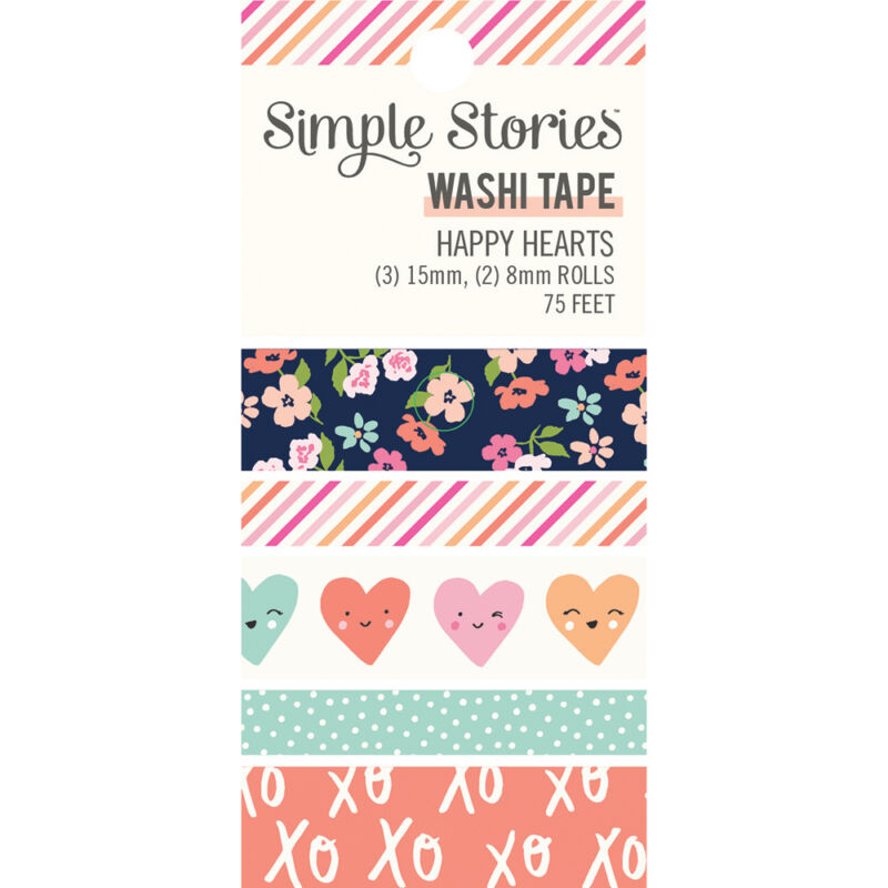 Simple Stories - Happy Hearts Washi Tape