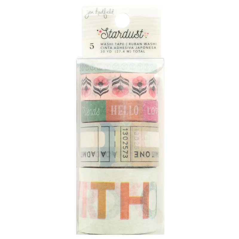 American Crafts - Jen Hadfield - Stardust Conversation Washi Tape (5 Piece)