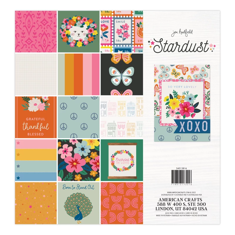 12x12 Kits, Pads | American Crafts - Jen Hadfield - Stardust