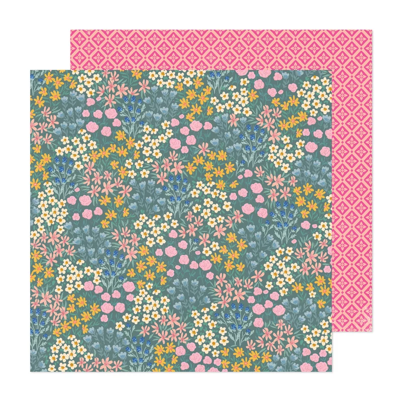 American Crafts - Maggie Holmes - Parasol 12x12 Paper - Meadowlark