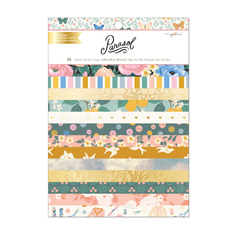 American Crafts - Maggie Holmes - Parasol 6x8 Paper Pad (36 Sheets)