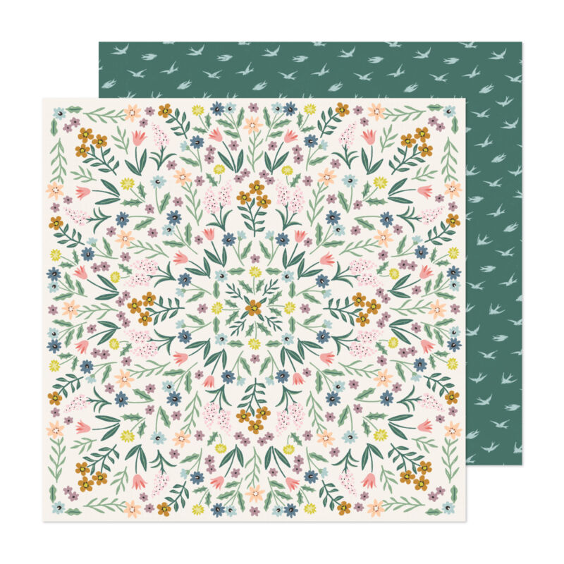 American Crafts - Maggie Holmes - Market Square 12x12 scrapbook papír - Flower Shop