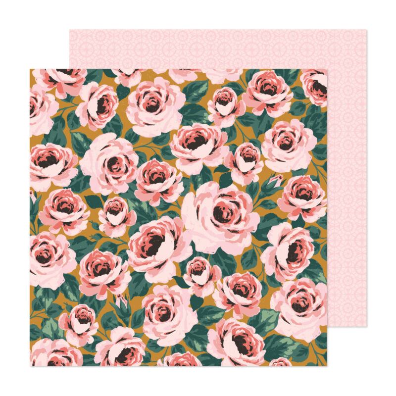 American Crafts - Maggie Holmes - Market Square 12x12 scrapbook papír - Full Bloom