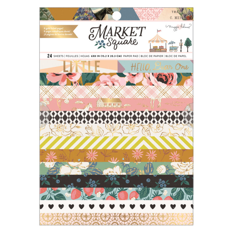 American Crafts - Maggie Holmes - Market Square 6x8 Paper Pad (24 Sheets)