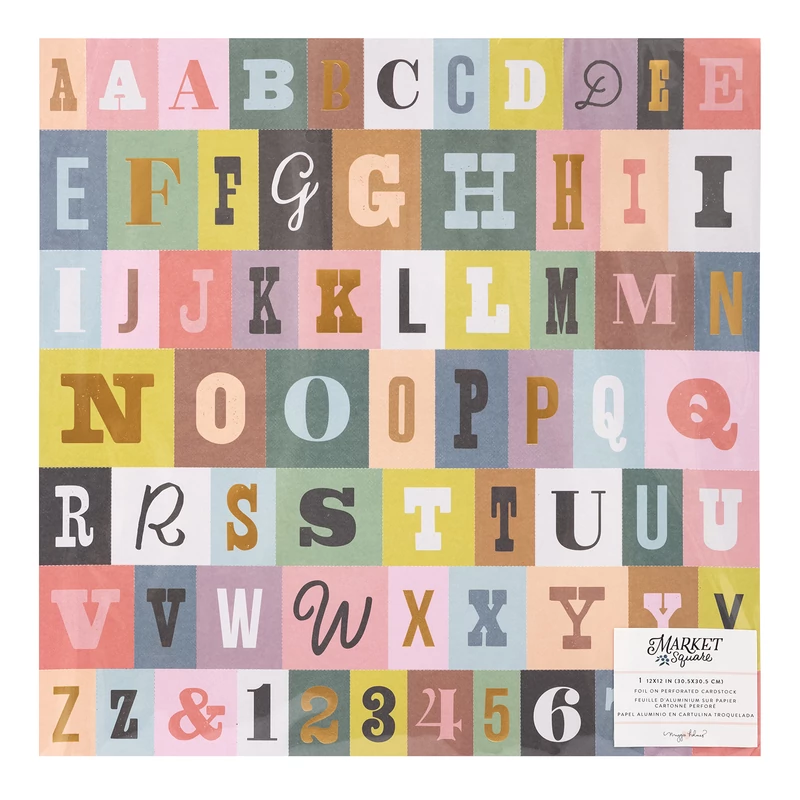 American Crafts - Maggie Holmes - Market Square 12x12 Specialty Paper
