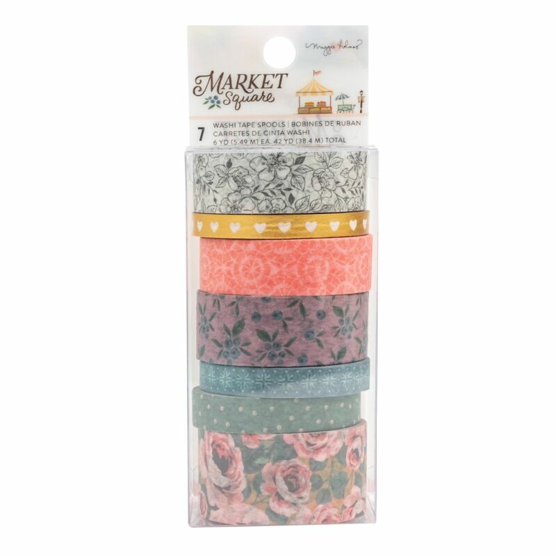 American Crafts - Maggie Holmes - Market Square Washi Tape (7 Piece)