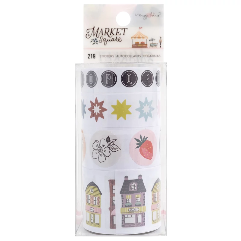 American Crafts - Maggie Holmes - Market Square Sticker Rolls (218 Piece)