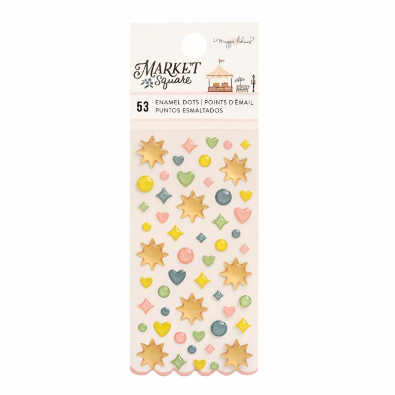 American Crafts - Maggie Holmes - Market Square Enamel Dots (53 Piece)