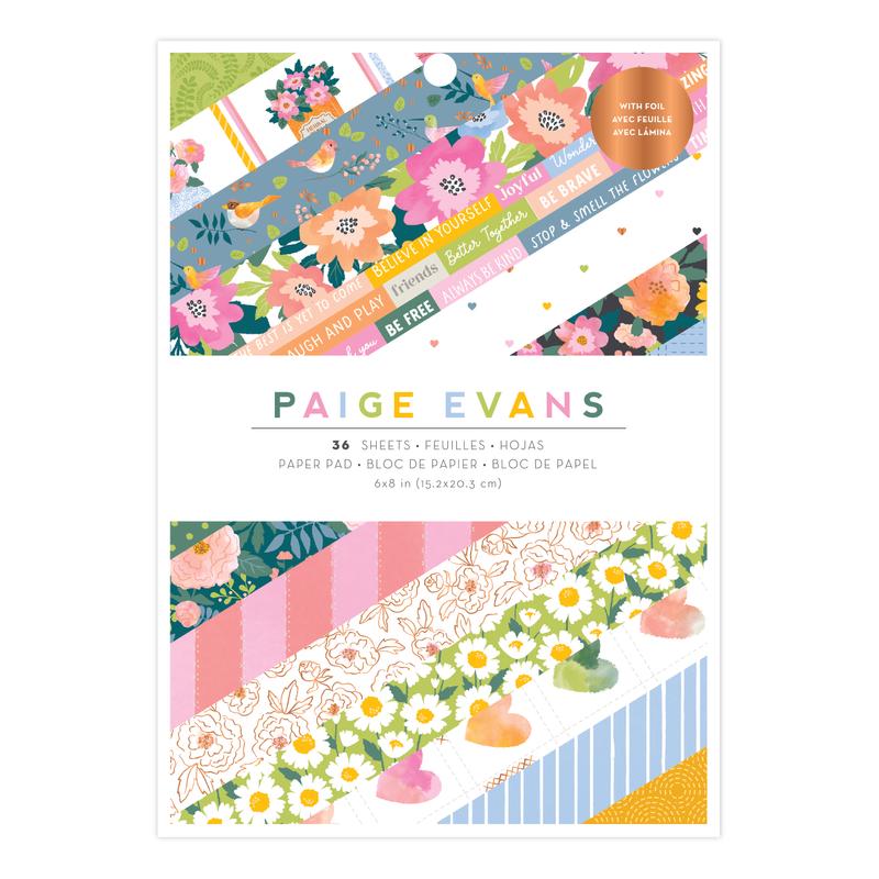 American Crafts - Paige Evans - Garden Shoppe 6x8 Paper Pad (36 Sheets)