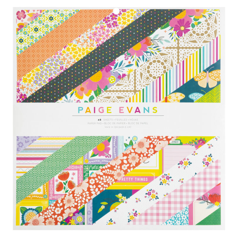 American Crafts - Paige Evans - Splendid 12x12 Paper Pad (48 Sheets)