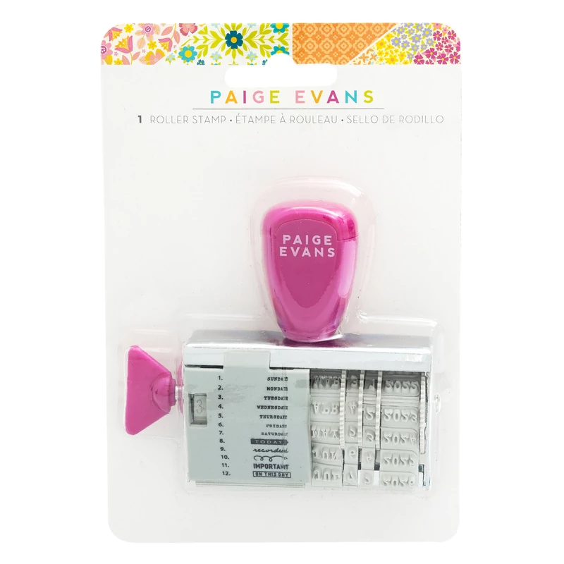 American Crafts - Paige Evans - Splendid Date Roller Stamp