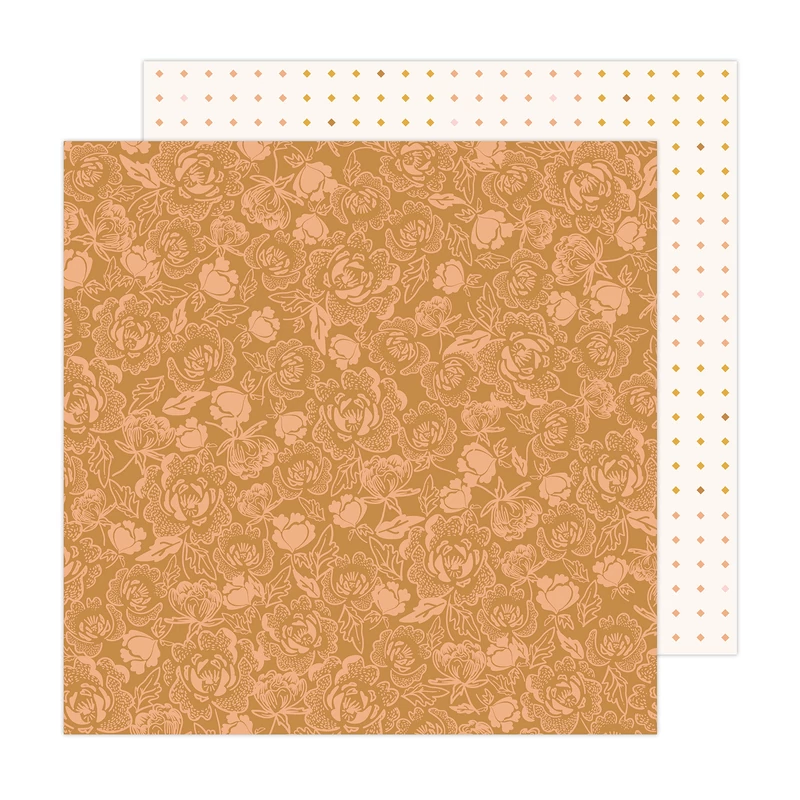 American Crafts - Jen Hadfield - Peaceful Heart 12x12 scrapbook papír - Blessed