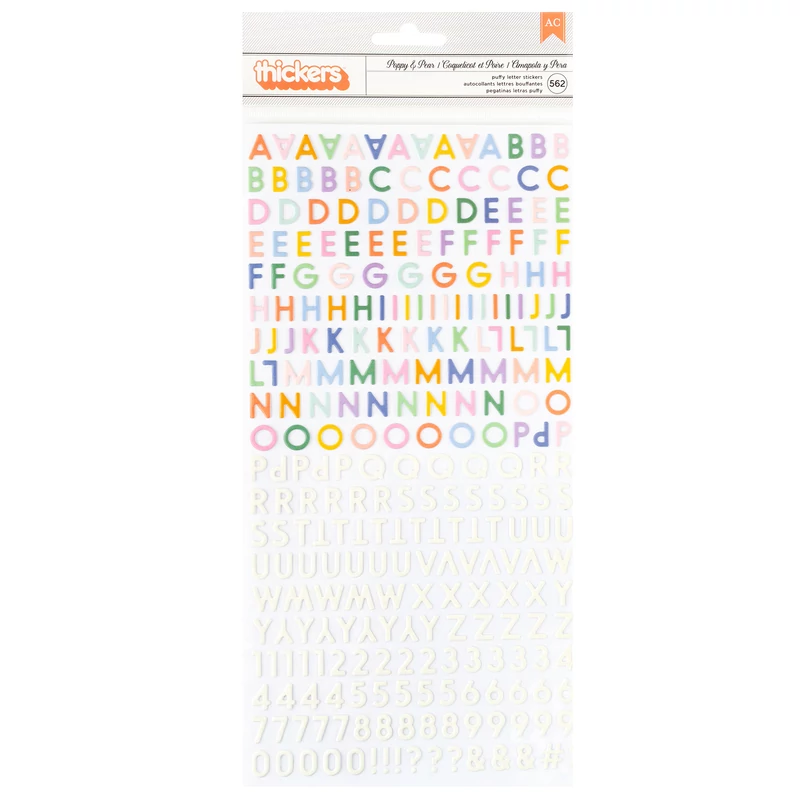 American Crafts - Poppy and Pear Alpha Thickers (562 Piece)