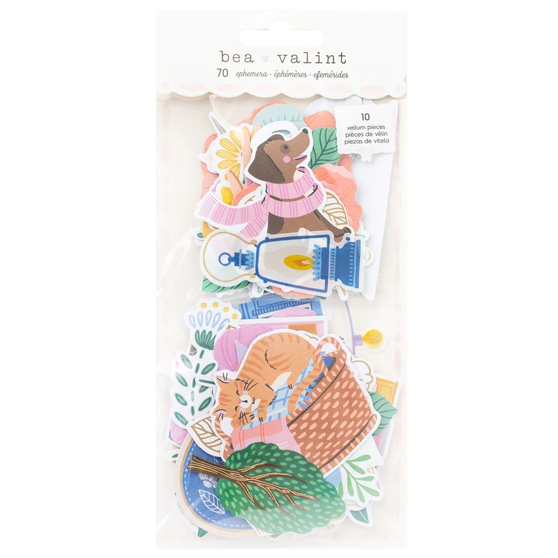 American Crafts - Poppy and Pear Icons Ephemera (70 Piece)