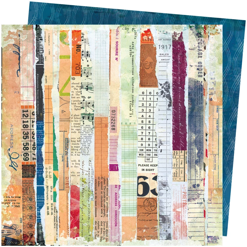 American Crafts - Vicki Boutin - Storyteller 12x12 Paper - Vagabond