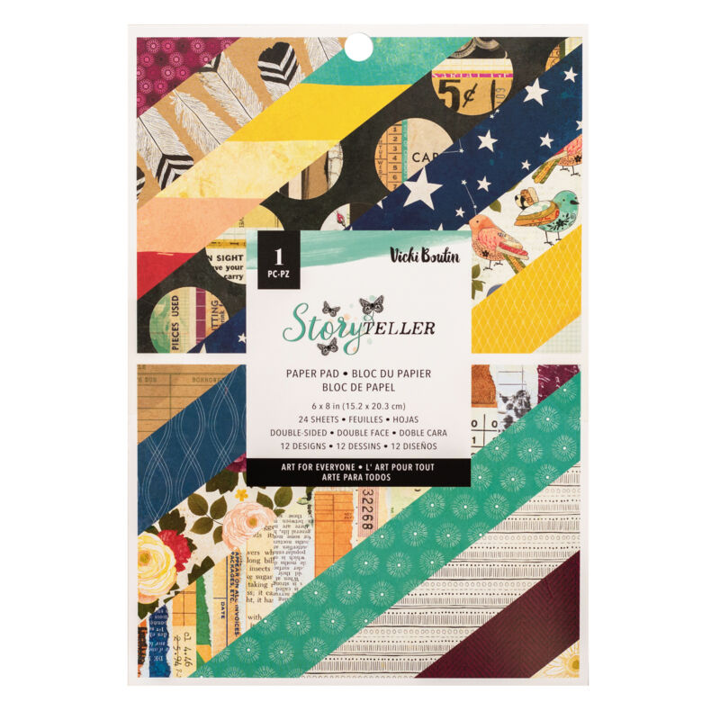 American Crafts - Vicki Boutin - Storyteller 6x8 Double-Sided Paper Pad (24 Sheets)
