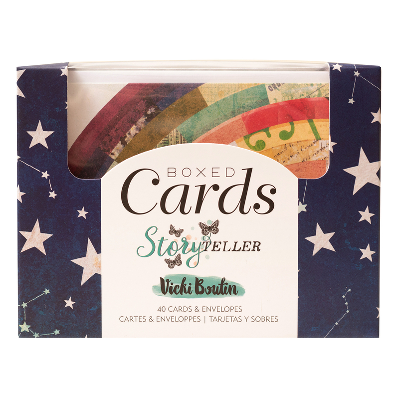 American Crafts - Vicki Boutin - Storyteller Boxed Cards (40 Cards and 40 Envelopes)