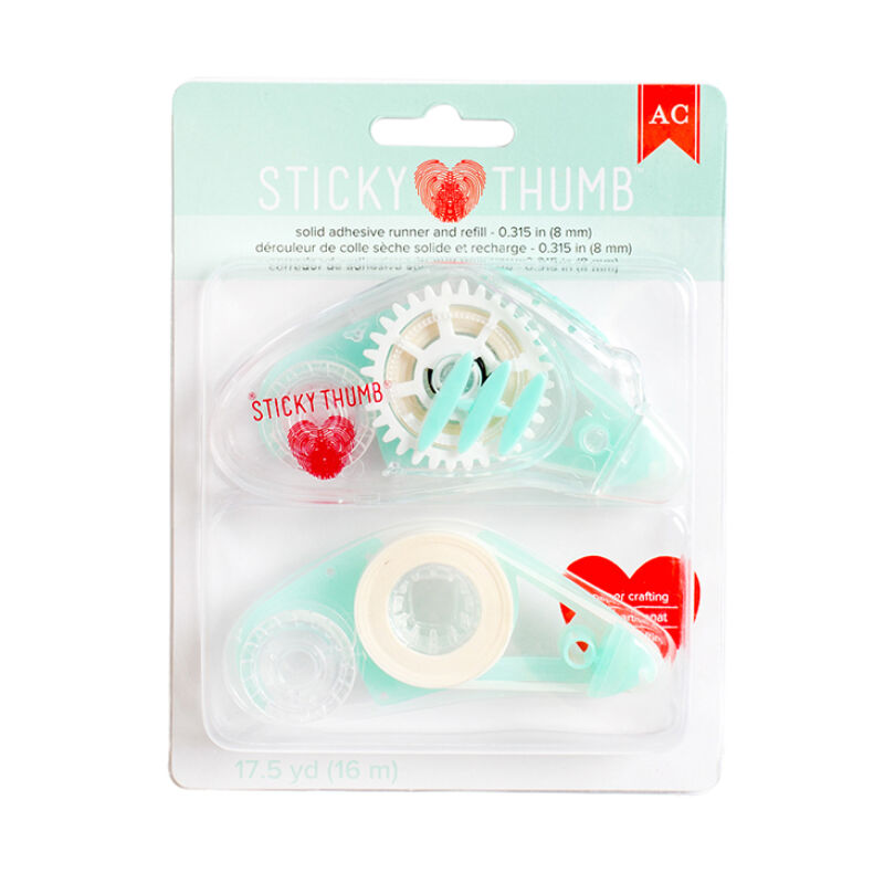 American Crafts Sticky Thumb Tape Runner &amp; Refill