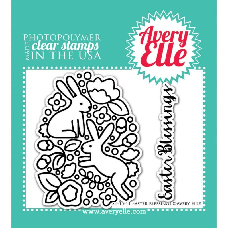 Avery Elle Clear Stamp - Easter Blessings