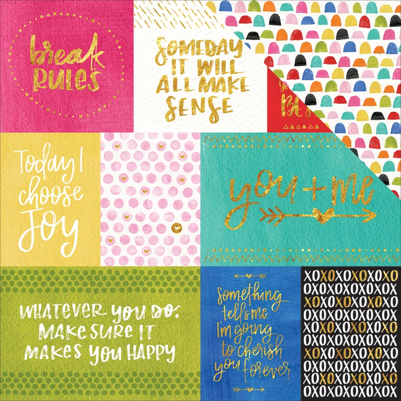 Bella BLVD - Make Your Mark 12x12 scrapbook papír - Daily Details