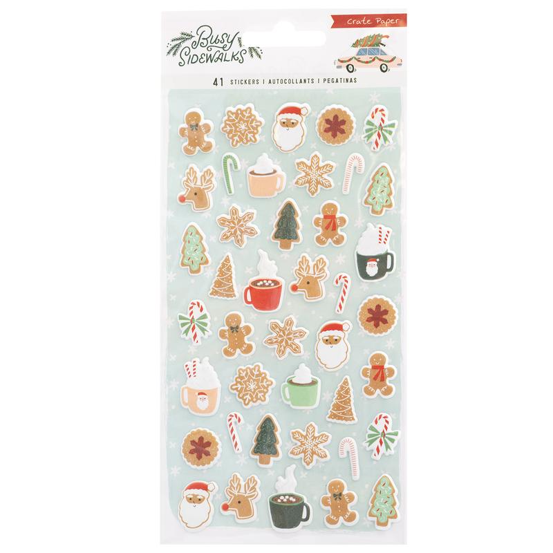 Crate Paper - Busy Sidewalks pufi matrica (45 Piece)