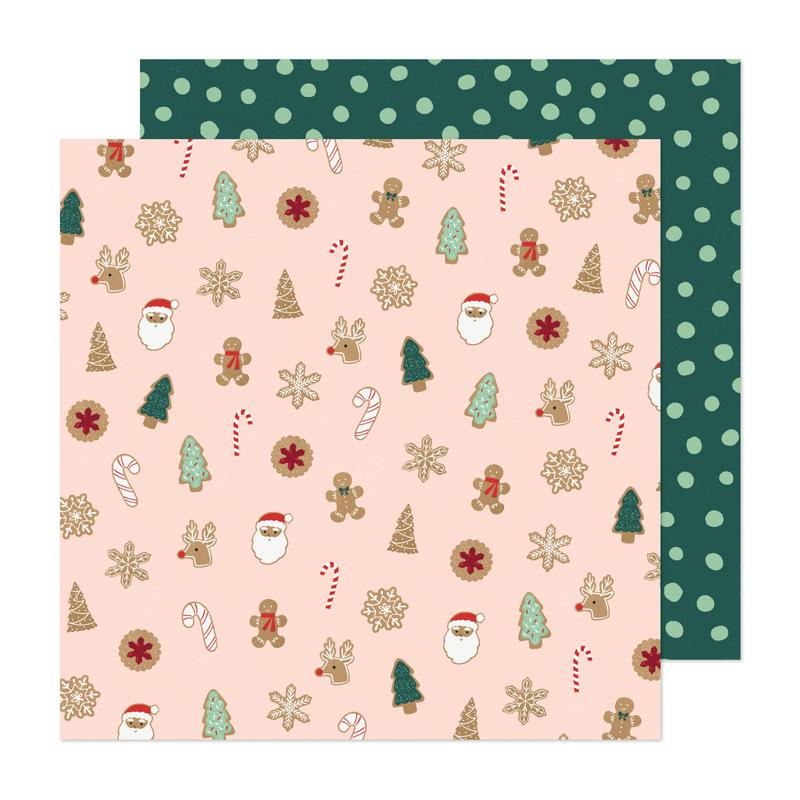 Crate Paper - Busy Sidewalks 12x12 Paper - Christmas Cookies