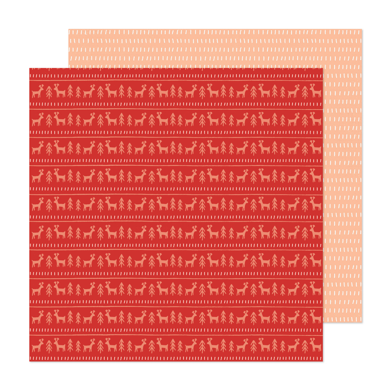 Crate scrapbook papír - Busy Sidewalks 12x12 scrapbook papír - Sweater Weather
