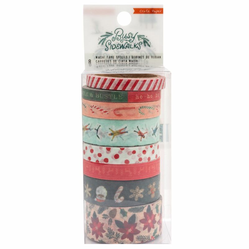 Crate Paper - Busy Sidewalks Washi Tape (8 Piece)