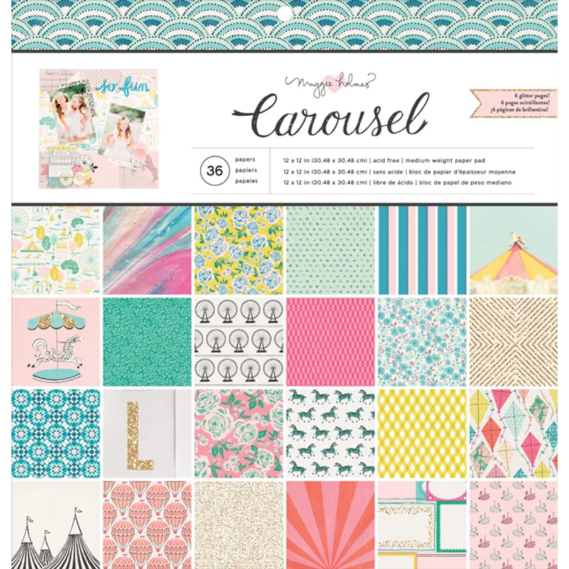 Crate Paper - Maggie Holmes Carousel 12x12 papírtömb