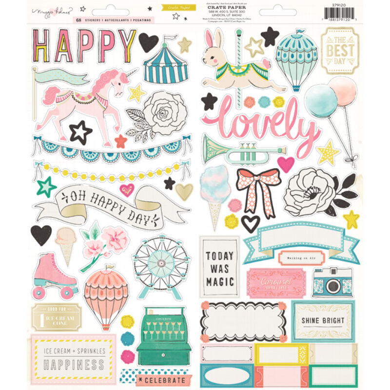 Crate Paper - Maggie Holmes Carousel 6x12 Stickers