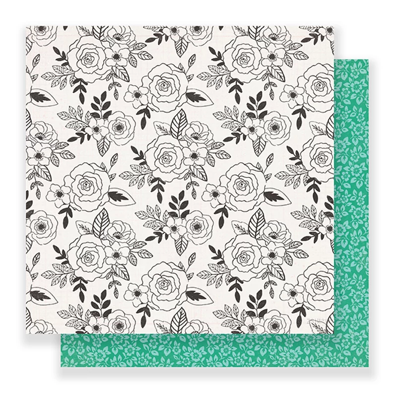 Crate Paper - Maggie Holmes Carousel 12x12 Paper - Belle